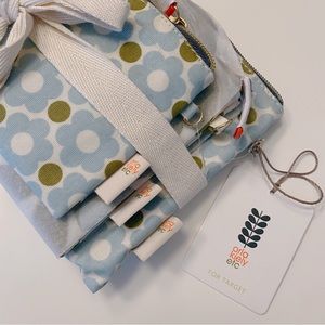 Orla Kiely for Target Wild Meadow Flower Set Of 3 Cosmetic Bags NWT